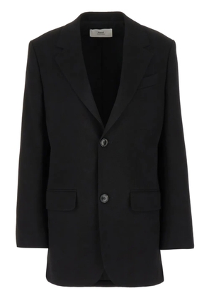 AMI Paris crepe single-breasted blazer - Black