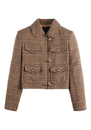 Fay checked jacket - Brown