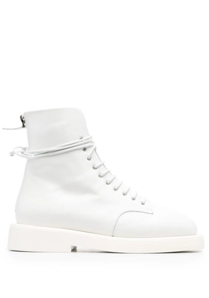 Marsèll Gommello leather combat boots - White