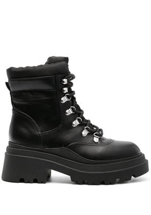 GUESS USA Vaney lace-up combat boots - Black