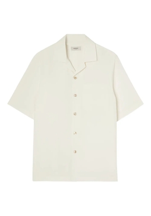 Agnona cotton silk blend revere-collar shirt - N05 AGNONA WHITE
