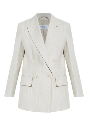 Max Mara Gerla pinstripe double-breasted blazer - Neutrals