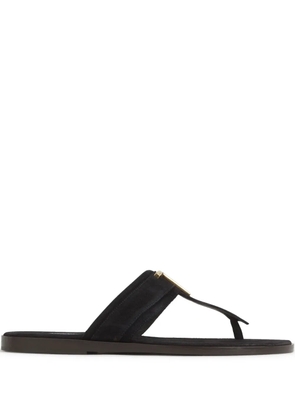 TOM FORD logo-plaque slides - Black