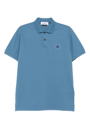 Stone Island Compass-motif polo shirt - Blue