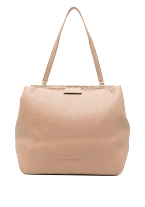 Love Moschino logo-lettering shoulder bag - Neutrals