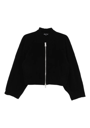 Andrea Ya'aqov cashmere bomber jacket - Black