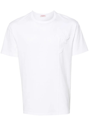 Valentino Garavani floral-embroidered T-shirt - White