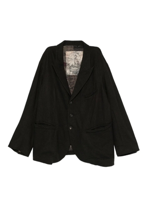 Ziggy Chen virgin wool-blend blazer - Black