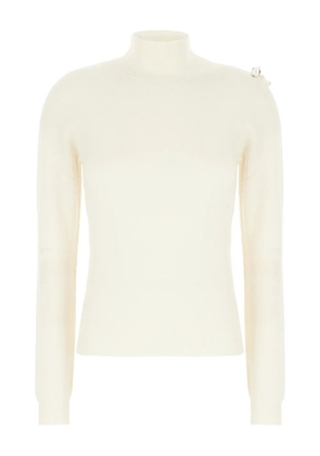 Alberta Ferretti turtleneck sweater - White