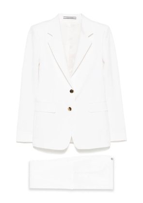 Tagliatore textured suit - White
