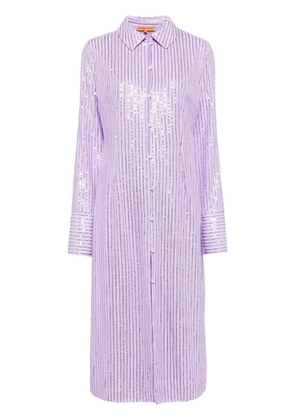Stine Goya Sonja sequin-embellished shirtdress - Purple