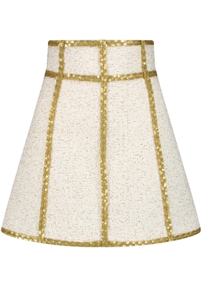 Giambattista Valli sequin-embellished miniskirt - White