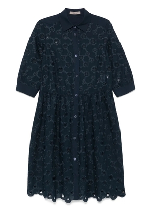 D.Exterior embroidered-detail midi dress - Blue