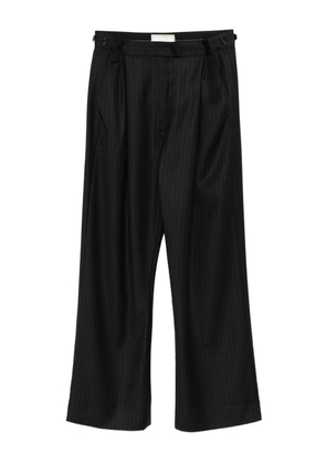LITKOVSKA pinstripe straight-leg trousers - Black