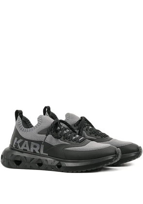 Karl Lagerfeld logo lace-up sneakers - Grey