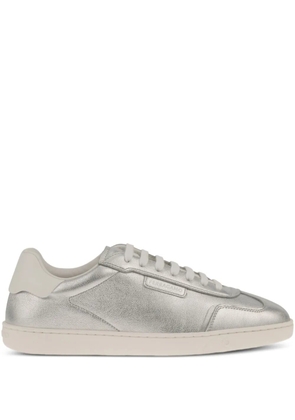 Ferragamo leather low-top sneakers - Grey