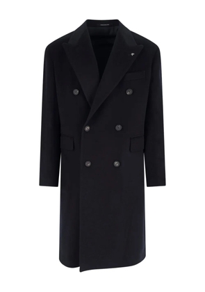 Tagliatore double-breasted wool coat - Blue