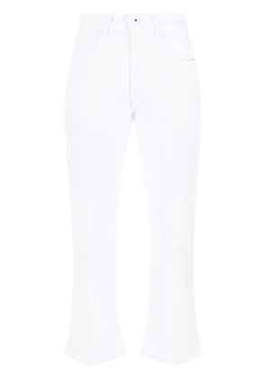 Jacob Cohën Kate Crop frayed-hem jeans - White
