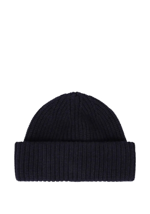 slowear knitted ribbed beanie - Blue