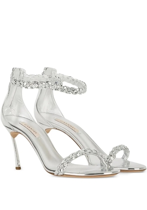 Casadei Starsway crystal-embellished sandals - Silver