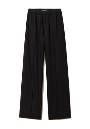 Plan C elastic-waist trousers - Black