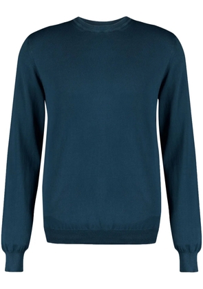 Boglioli crew-neck cotton jumper - Blue