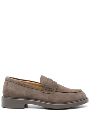 Doucal's penny-slot loafers - Brown