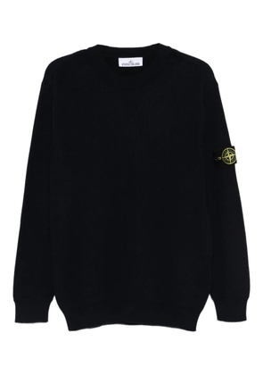Stone Island ribbed patch sweater - Blue