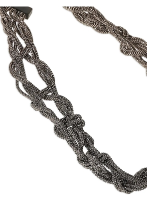 Fabiana Filippi knotted chain necklace - Silver