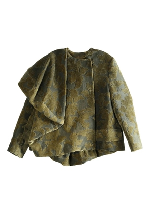 Uma Wang draped oversized jacket - Green