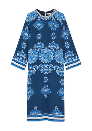 Borgo De Nor embellished floral midi dress - Blue
