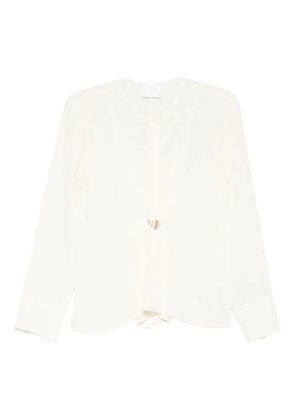 Su gathered blouse - White