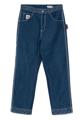 BODE Knolly Brook embroidered jeans - Blue