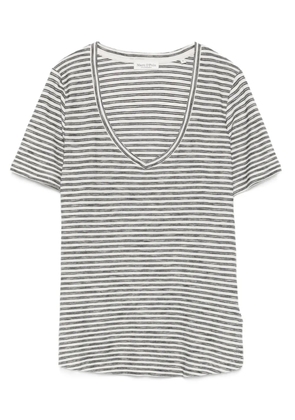 Marc O'Polo striped V-neck T-shirt - Black