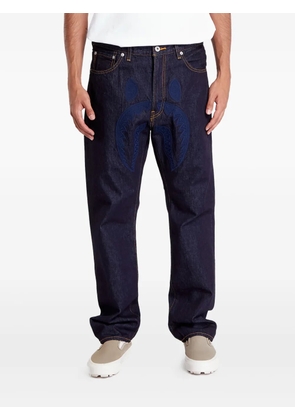 A BATHING APE® shark-embroidered jeans - Blue