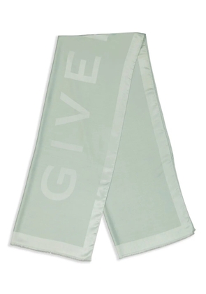 Givenchy logo-jacquard scarf - Green