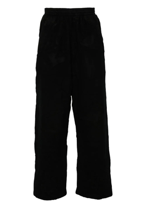 Balenciaga crinkled-effect track pants - Black