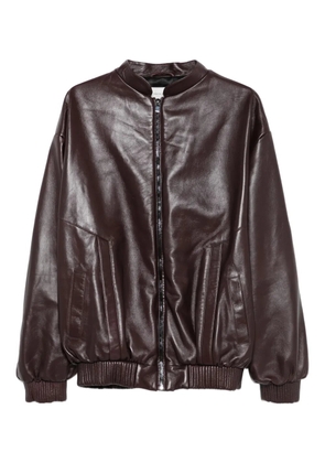 Magda Butrym zip-fastening ribbed-cuff jacket - Red