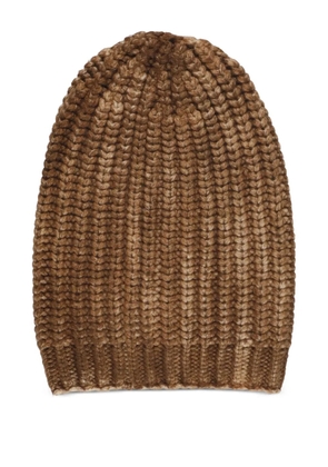 Avant Toi ribbed-knit beanie - Brown