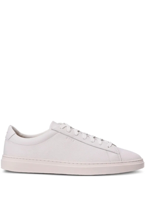 BOSS leather lace-up sneakers - Neutrals