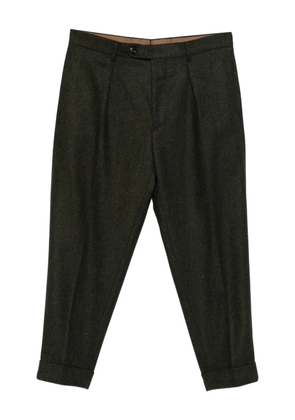 Berwich Chiaia pleated cuffed trousers - Green