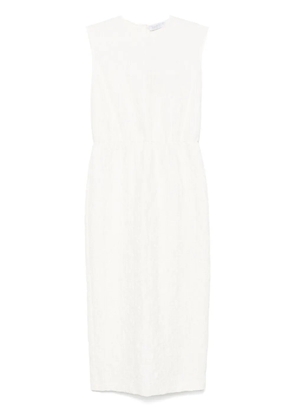 Harris Wharf London crinkled midi dress - White