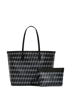 Au Départ geometric-print tote bag - Black
