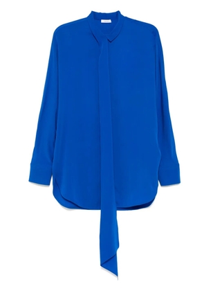 Ferragamo lace-up detailing shirt - Blue