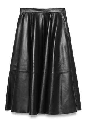 Desa 1972 leather midi dress - Black