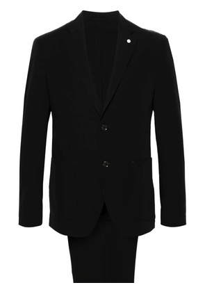 LUIGI BIANCHI MANTOVA single-breasted stretch suit - Black