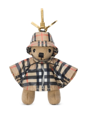 Burberry Thomas Bear check-pattern keyring - Neutrals