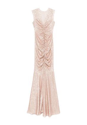 Norma Kamali sequinned gown - Neutrals