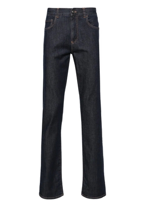 Canali slim-cut denim pants - Blue