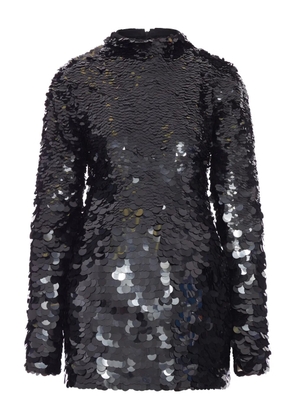 Sportmax sequin-embellished mini dress - Black